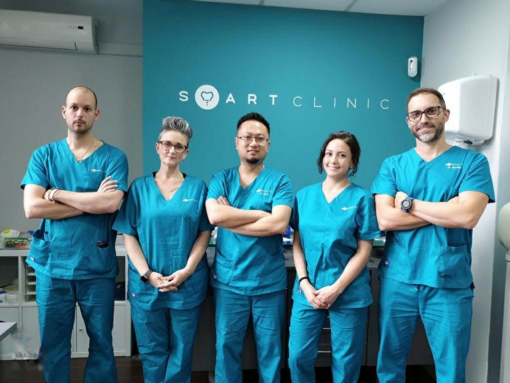 Equipo de la clinica dental Smartclinic de Barcelona